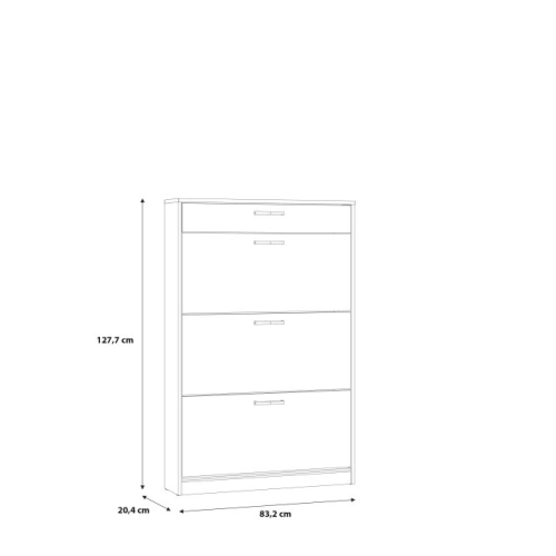 Szafka na buty z szufladą Dąb Sonoma